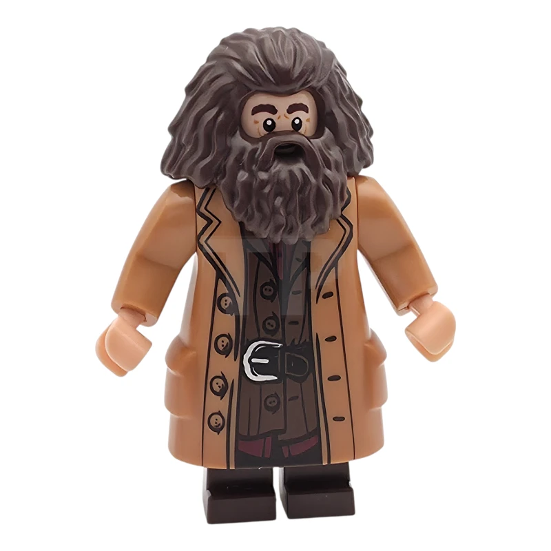 LEGO&reg; hp613 Rubeus Hagrid - Medium Nougat Topcoat with Buttons, Goggles