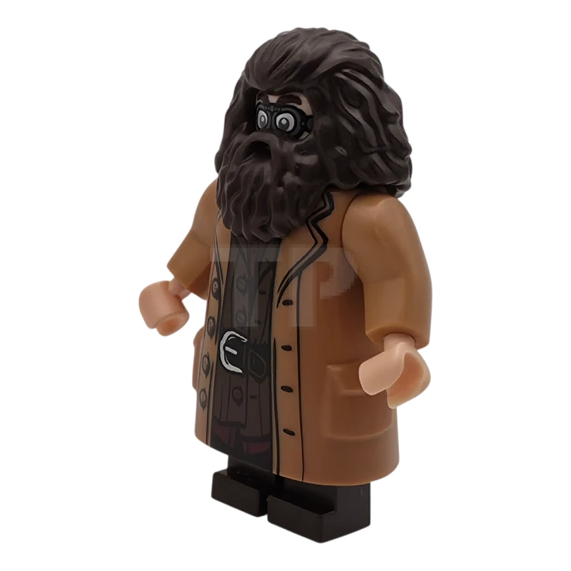 LEGO&reg; hp613 Rubeus Hagrid - Medium Nougat Topcoat with Buttons, Goggles