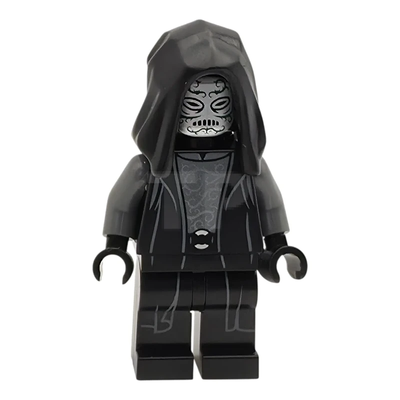 LEGO&reg; hp614 Death Eater - Black Hood, Dark Bluish Gray Arms, Large Open Mouth / Squinting Eyes