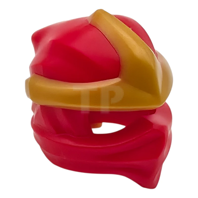 LEGO&reg; 6586454 - 7554pb01 - Minifigure, Headgear Ninjago Wrap Type 11 with Molded Large Pearl Gold 3 Point Emblem Pattern