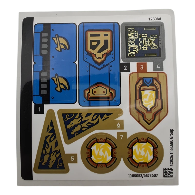 LEGO&reg; 6578607 - Aufkleberbogen für Set 71856 - (10115052/6578607)