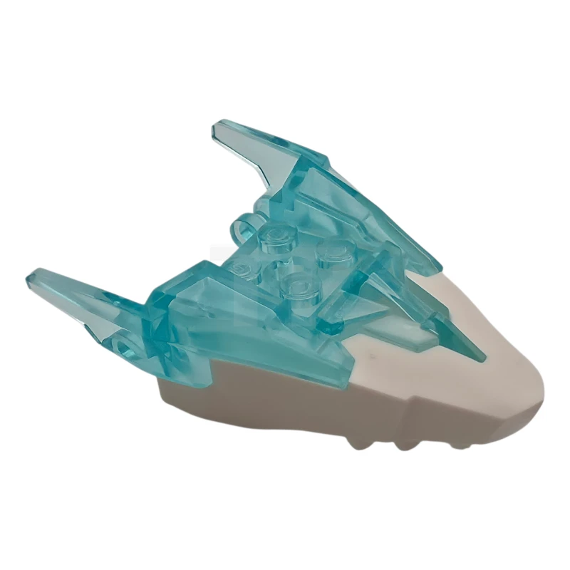 LEGO&reg; 6591390 - 82276pb10 - Dragon Head (Ninjago) Jaw Upper with Horns with Molded White Face Pattern