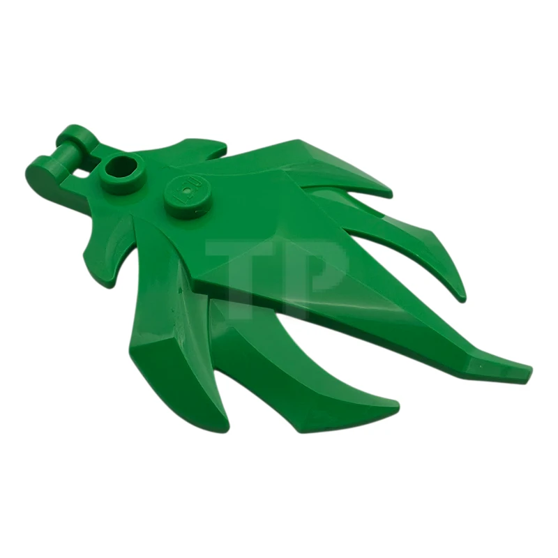 LEGO&reg; 6590250 - 7727 - Plant Leaves Angular with Bar Handle on End, 7 Spikes