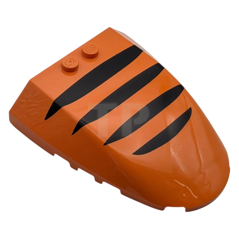 LEGO&reg; 6594312 - 80222pb04 - Windscherm 6 x 7 x 1 1/3 met 4 zwarte tijgerstrepenpatroon