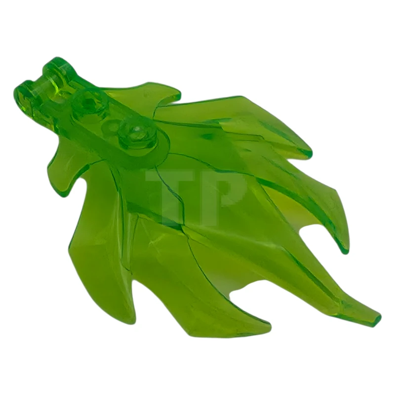 LEGO&reg; 6584977 - 7727 - Plant Leaves Angular with Bar Handle on End, 7 Spikes