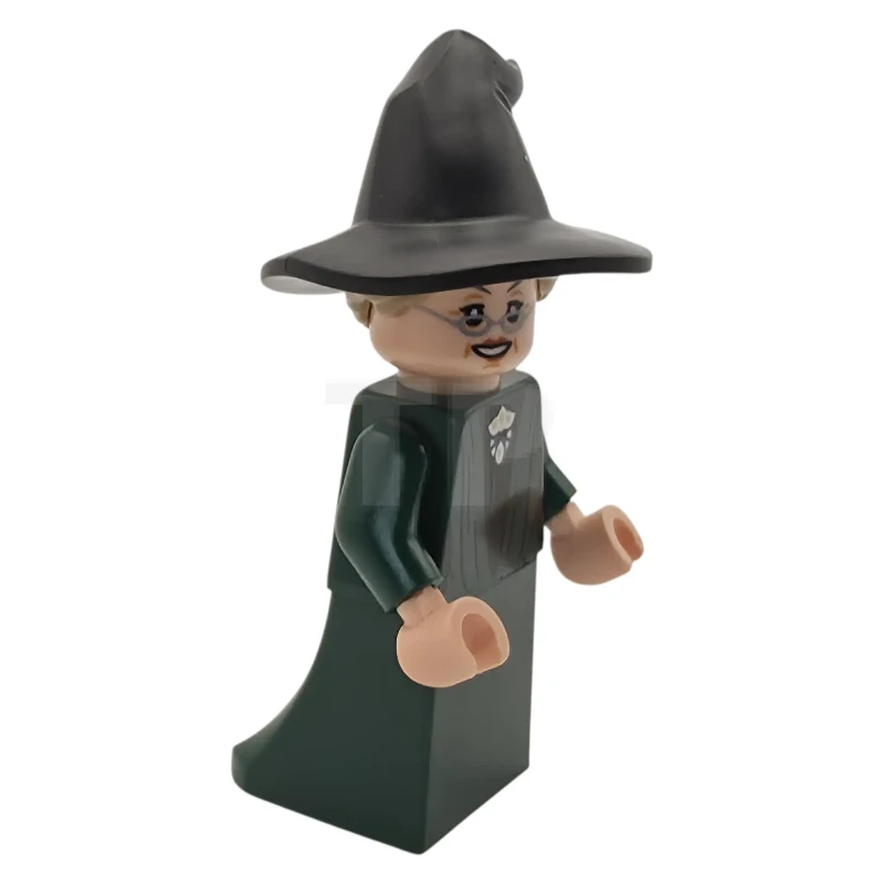 LEGO&reg; hp609 Professor Minerva McGonagall - Dark Green Robe, Plain Skirt, Hat with Hair