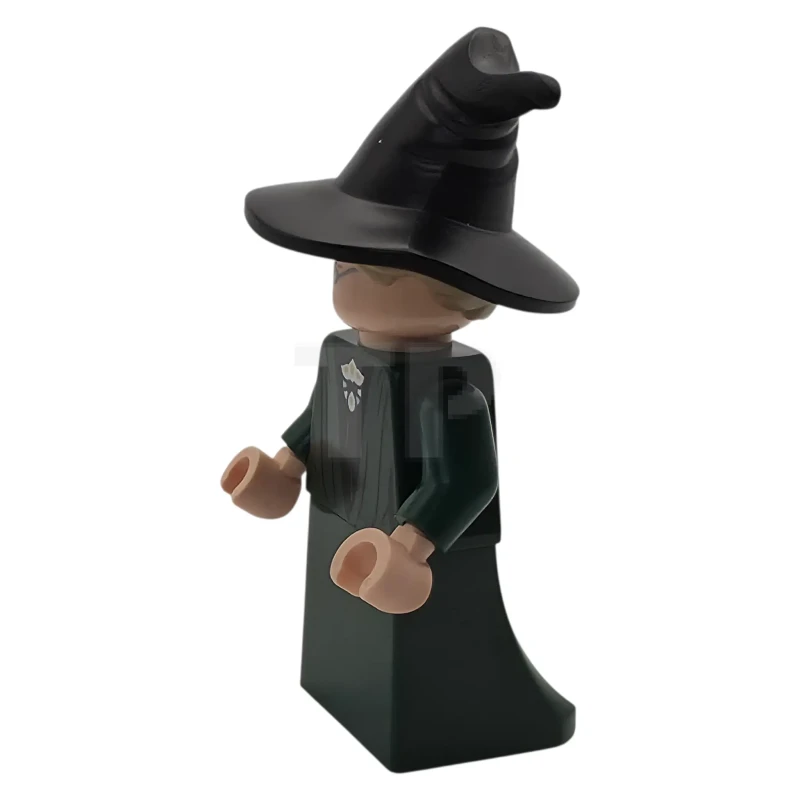 LEGO&reg; hp609 Professor Minerva McGonagall - Dark Green Robe, Plain Skirt, Hat with Hair