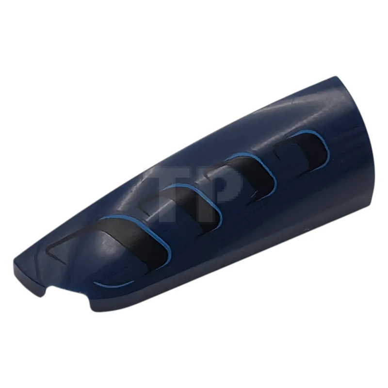 LEGO&reg; 7206pb002 - 6585306 - Slope, Curved 4 x 1 Left with Black Air Vents with Blue Outlines Pattern