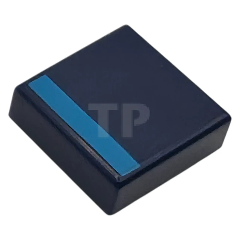 LEGO&reg; 6585313 - 3070pb393 - Tile 1 x 1 with Dark Azure Stripe Pattern