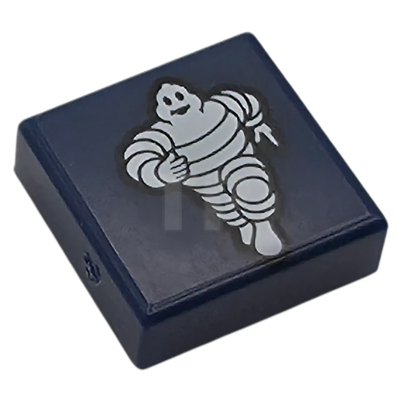 LEGO&reg; 6585312 - 3070pb394 - Tile 1 x 1 with White Michelin Man Logo Pattern