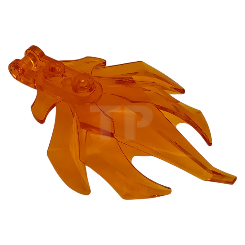 LEGO&reg; 6584976 - 7727 - Plant Leaves Angular with Bar Handle on End, 7 Spikes