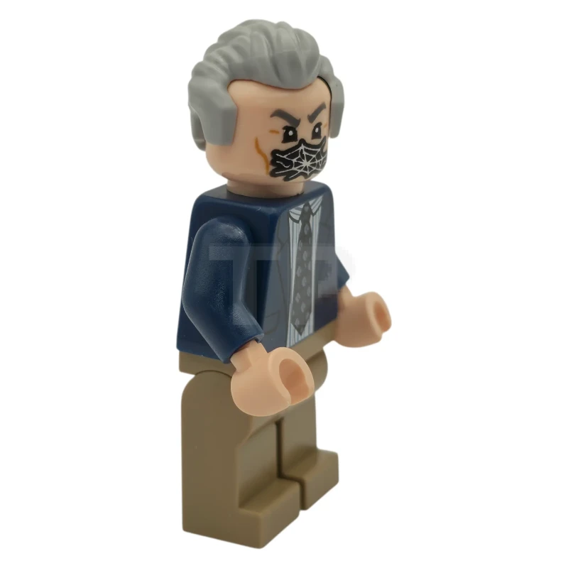 LEGO&reg; sh1100 J. Jonah Jameson - Dark Blue Suit, Light Bluish Gray Hair