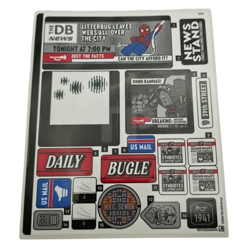 LEGO&reg; 6606315 - Sticker Sheet for Set 76342, Sheet 1 - (10117458/6606315)