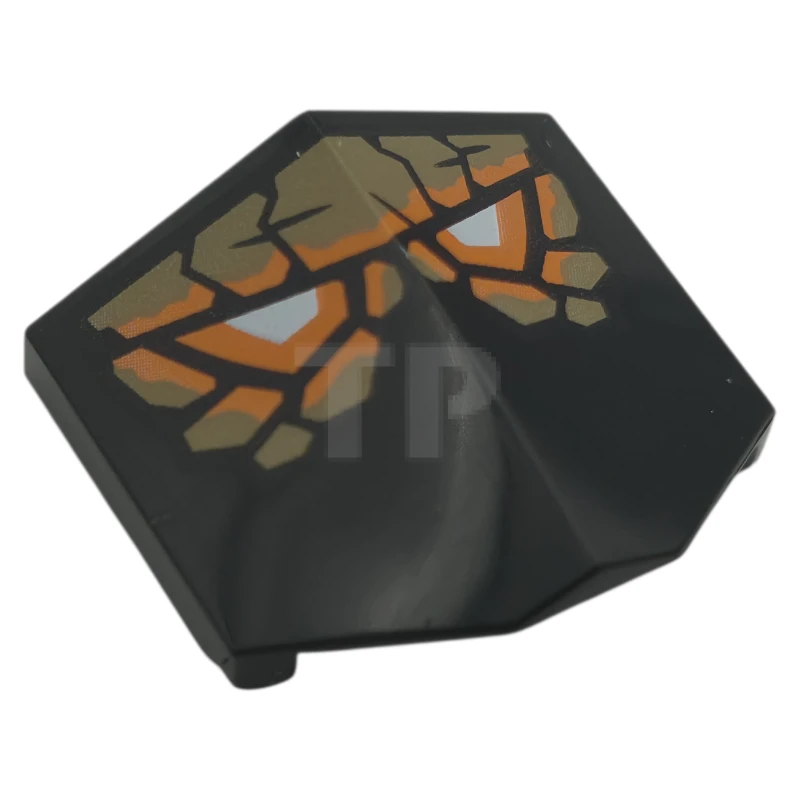 LEGO&reg; 1762pb004 - 6578510 - Slope 2 x 2 x 2/3 - 33° Double Curved with Corner with Eyes and Scales Pattern