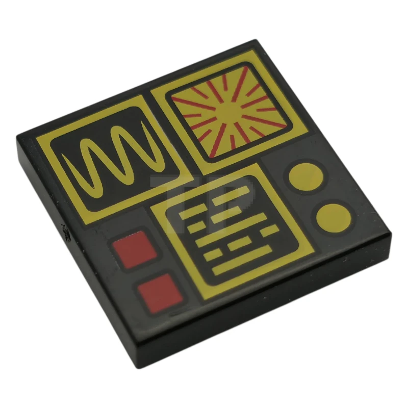 LEGO&reg; 6524426 - 3068pb2582 - Tile 2 x 2 with Control Panel Buttons and Displays Pattern