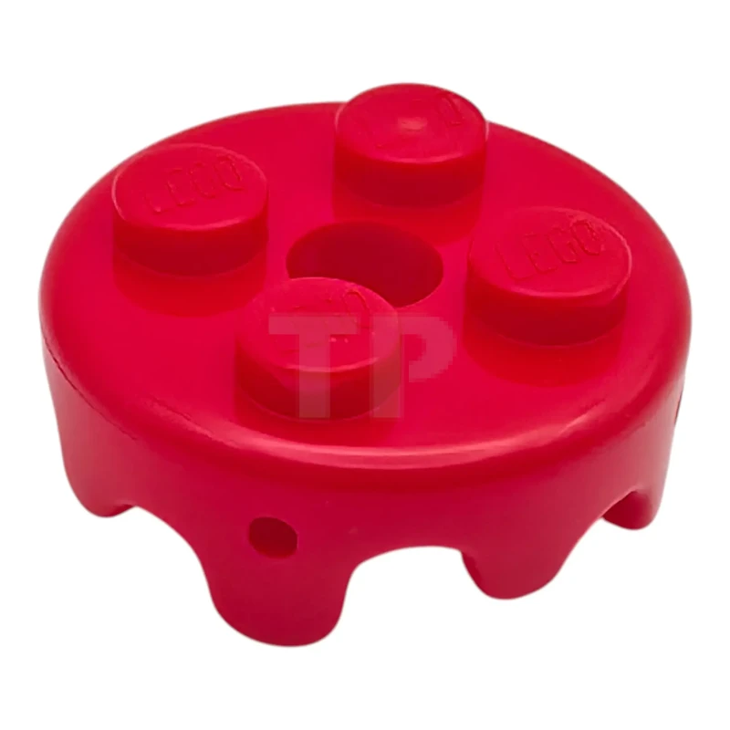 LEGO&reg; 6539361 - 65700 - Plate, Round 2 x 2 with Knurled Edge (Frosting)
