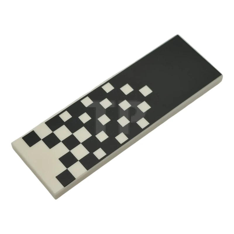 LEGO&reg; 6579947 - 69729pb222 - Tile 2 x 6 with Black Checkered Pattern