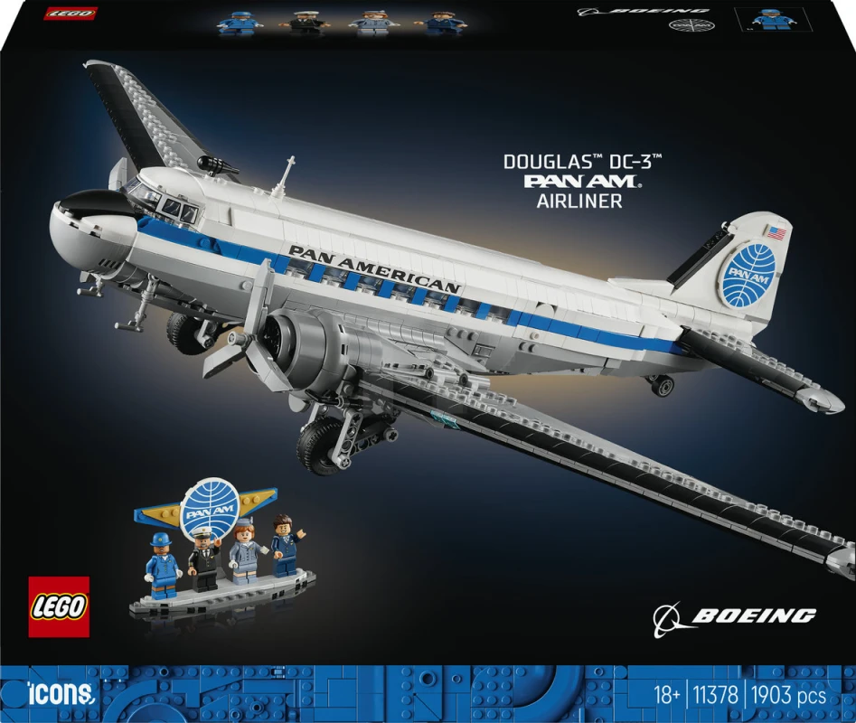 LEGO&reg; 11378 Douglas™ DC-3™ PAN AM® passagiersvliegtuig