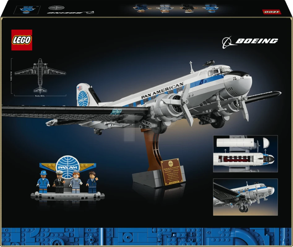 LEGO&reg; 11378 Douglas™ DC-3™ PAN AM® passagiersvliegtuig