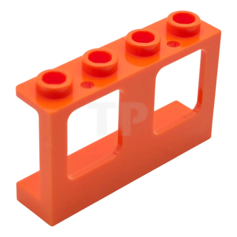 LEGO&reg; 6591672 - 61345 - Window 1 x 4 x 2 Plane, Single Hole Top and Bottom for Glass