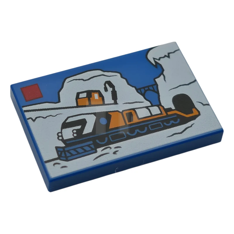 LEGO&reg; 6579963 - 26603pb587 - Carreau 2 x 3 avec LEGO City Set Box Art Set 60470 Explorer Train Pattern