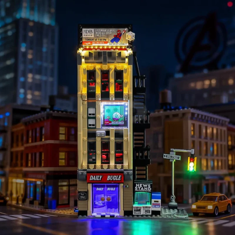 Lichtset voor LEGO® 76342 Spider-Man vs. Mysterio: De Daily Bugle