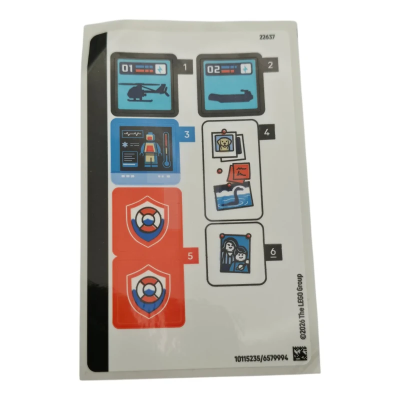 LEGO&reg; 6579994 - Sticker Sheet for Set 60504 - (10115235/6579994)