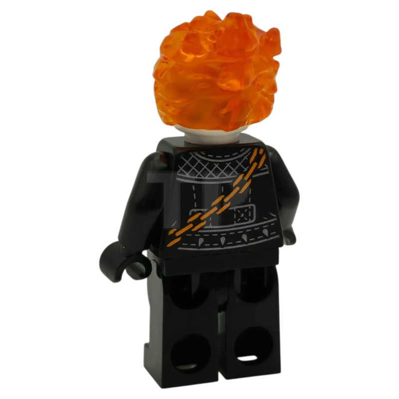 LEGO&reg; sh1095 Motorista Fantasma, Johnathon 'Johnny' Blaze - Cabeza Blanca, Cadena Flamígera