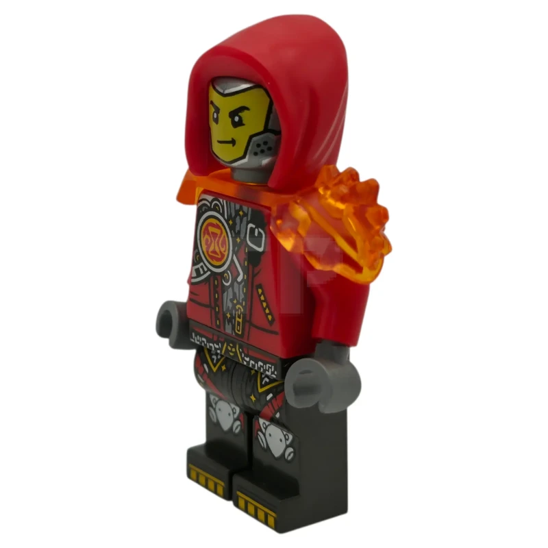 LEGO&reg; drm112 Cooper - Robot with Red Hood and Trans-Orange Armor