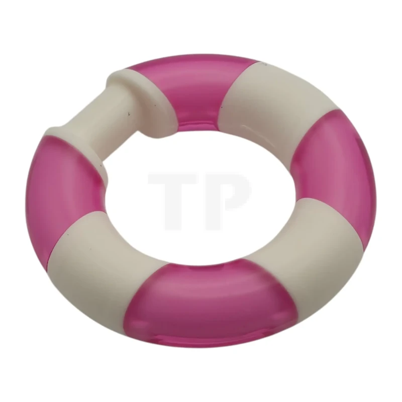 LEGO&reg;  - 7649pb01 - Minifigur, Utensilien-Rettungsring mit geformten, dunkelrosa Abschnitten