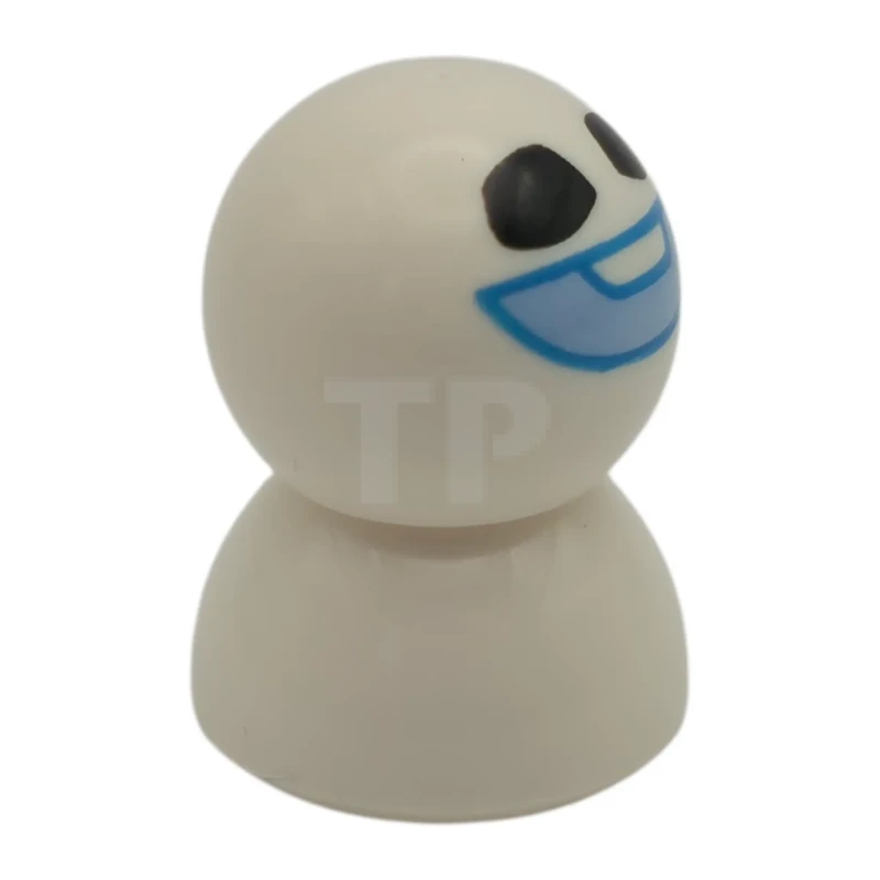 LEGO&reg; dp238 Snowgie - Sonrisa Azul Claro Brillante, Contorno Azul Oscuro, Tapa Cúpula