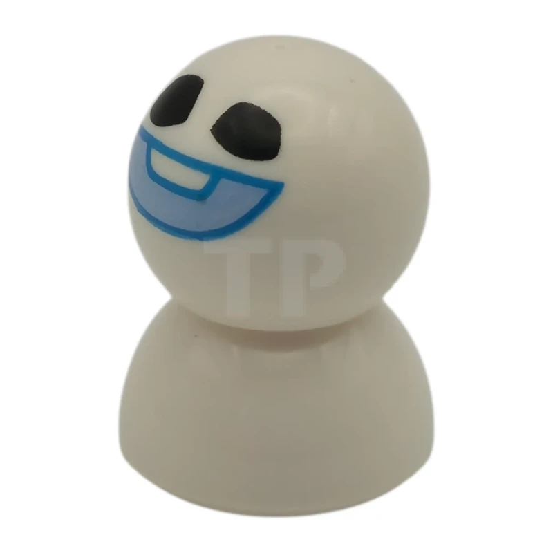 LEGO&reg; dp238 Snowgie - Sonrisa Azul Claro Brillante, Contorno Azul Oscuro, Tapa Cúpula