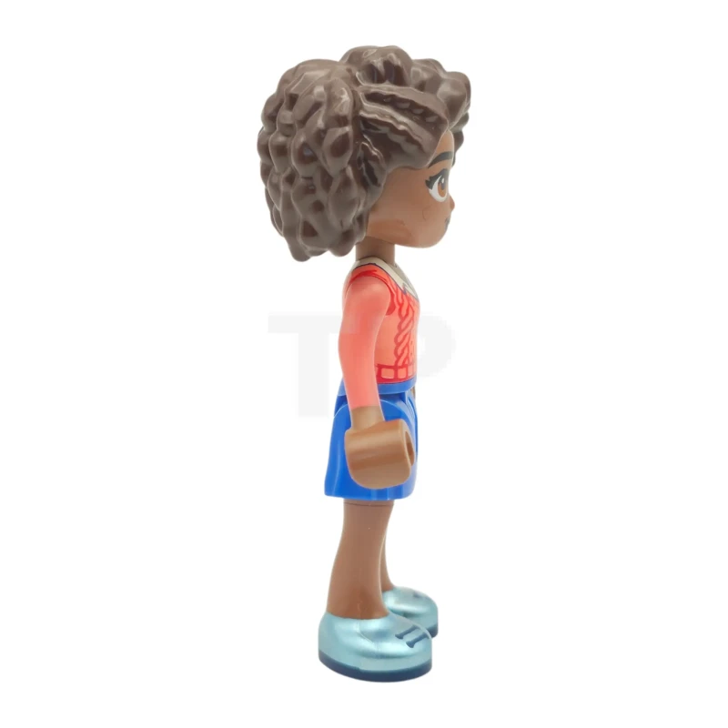 LEGO&reg; frnd0862 Friends Aliya - Coral Sweater Vest, Blue Skirt, Metallic Light Blue Shoes