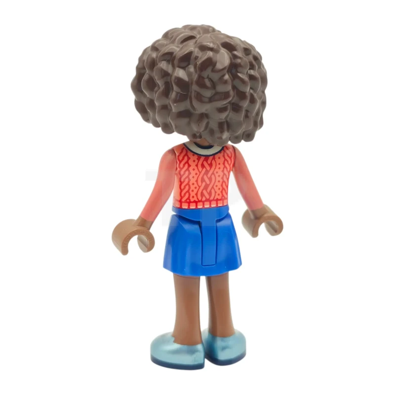 LEGO&reg; frnd0862 Friends Aliya - Coral Sweater Vest, Blue Skirt, Metallic Light Blue Shoes