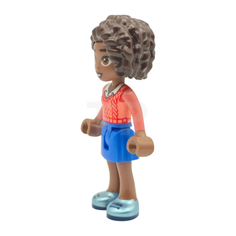 LEGO&reg; frnd0862 Friends Aliya - Coral Sweater Vest, Blue Skirt, Metallic Light Blue Shoes