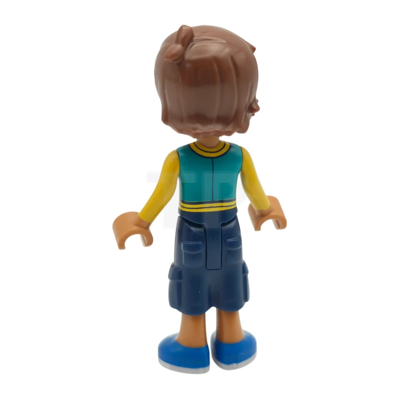 LEGO&reg; frnd0879 Friends Leo - Dark Turquoise and Yellow Jacket, Dark Blue Cropped Trousers, Blue Shoes