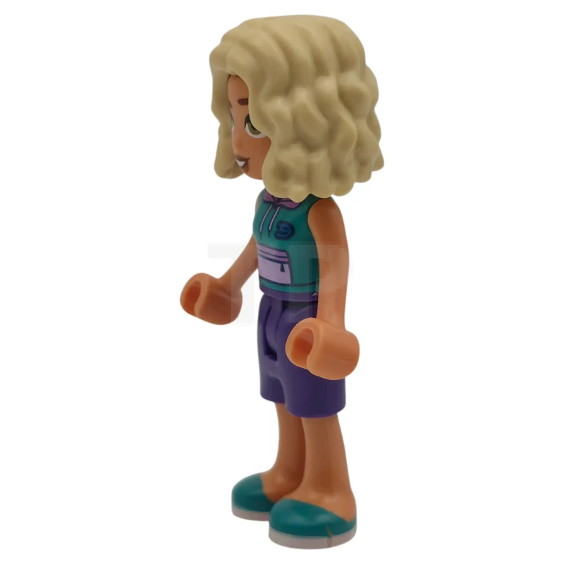 LEGO&reg; frnd0868 Friends Nova - Light Aqua and Lime Sweater, Dark Turquoise Shorts, Black Boots
