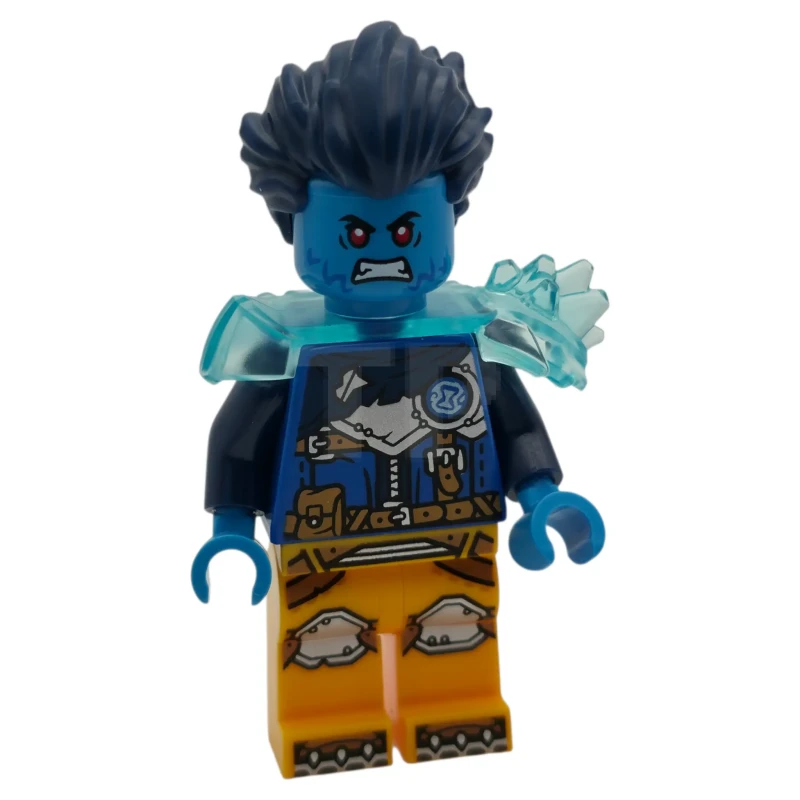 LEGO&reg; drm099 Logan - Trans-Light Blue Shoulder Armor, Bright Light Orange Legs