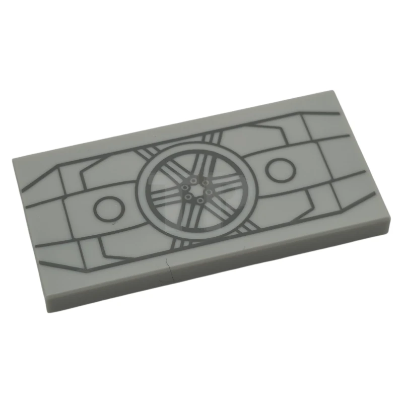 LEGO&reg; 6530927 - 87079pb1651 - Tile 2 x 4 with SW Darth Vader's TIE Fighter Panel with Dark Bluish Gray Lines and Circles Pattern
