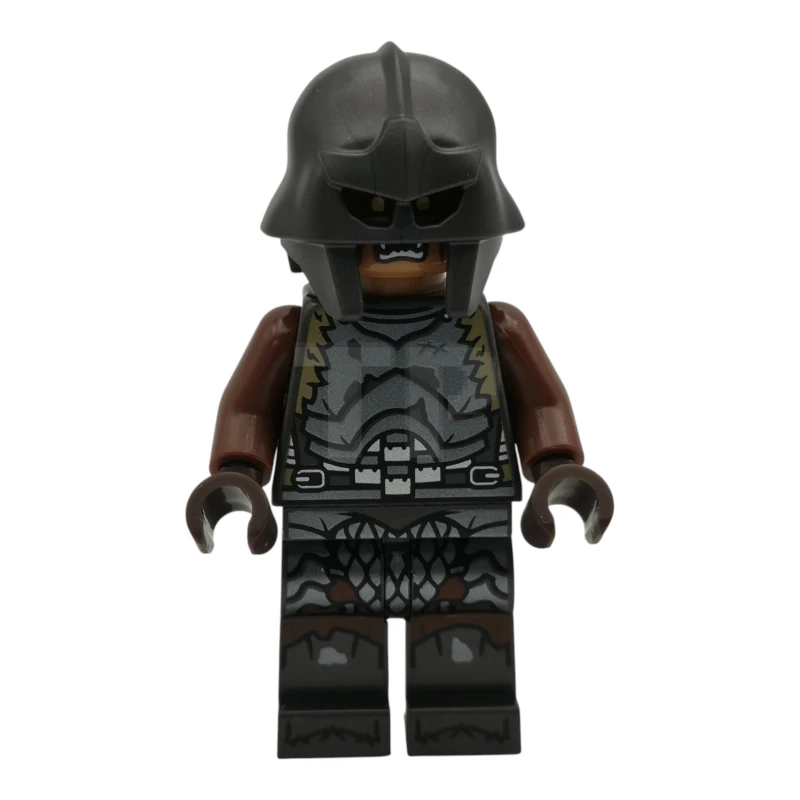 LEGO&reg; lor134 Orco - Cabeza Turrón Medio, Armadura y Casco Gris Oscuro Perlado