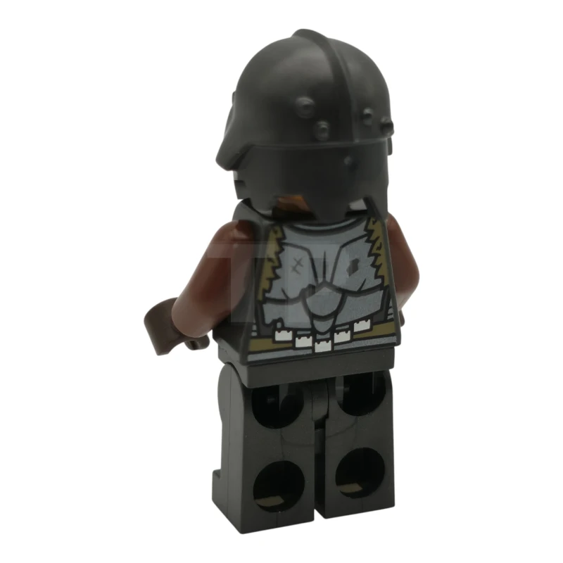 LEGO&reg; lor134 Orco - Cabeza Turrón Medio, Armadura y Casco Gris Oscuro Perlado