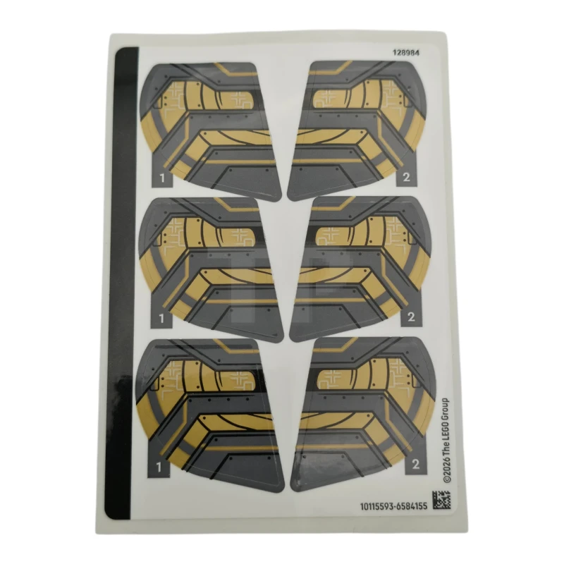 LEGO&reg; 6584155 - Feuille d'autocollants pour l'ensemble 71513 - (10115593-6584155)