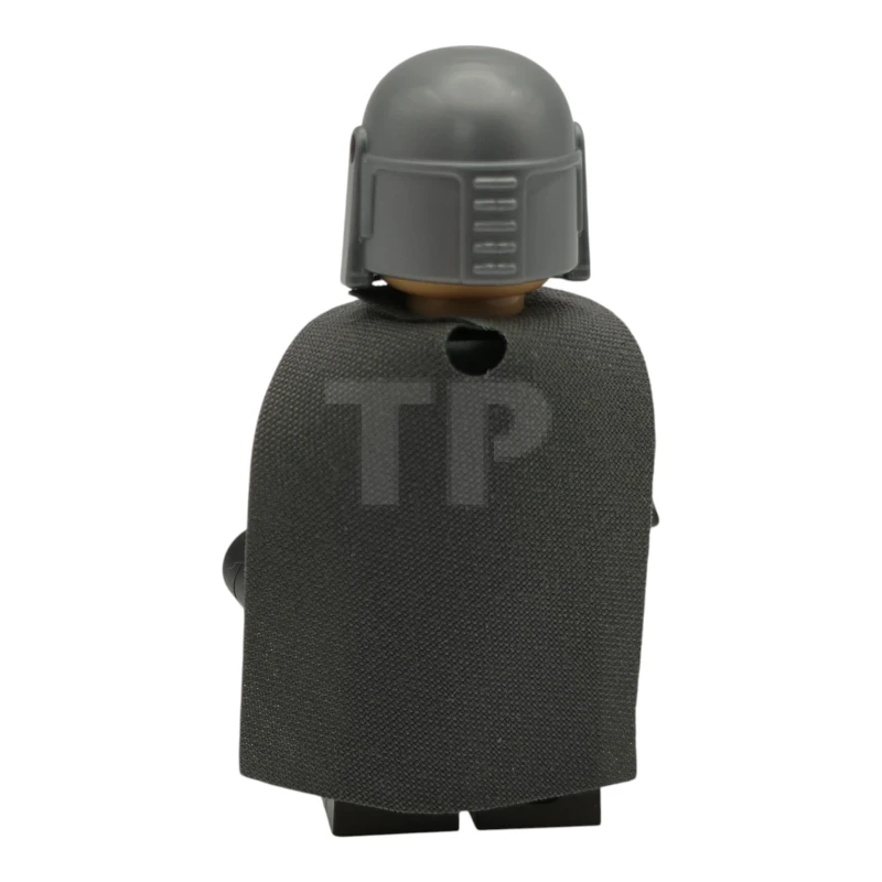 LEGO&reg; sw1488 The Mandalorian / Din Djarin / 'Mando' - Silver Beskar Armor, Cape, Printed Head