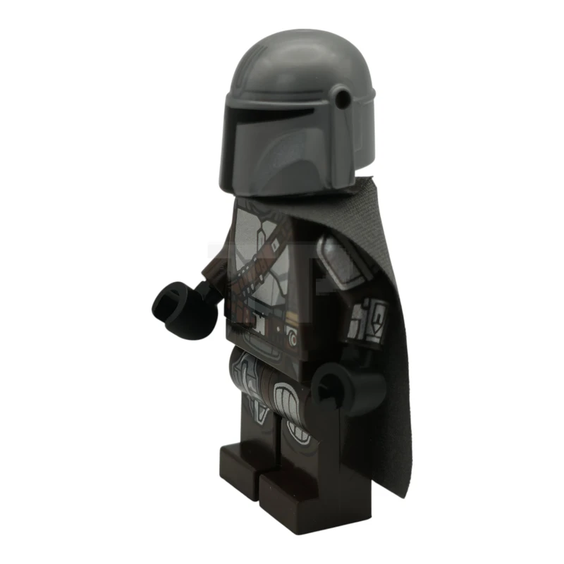 LEGO&reg; sw1488 The Mandalorian / Din Djarin / 'Mando' - Silver Beskar Armor, Cape, Printed Head