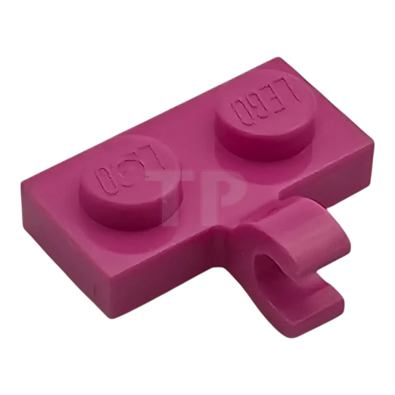 LEGO&reg; 6560325 - 11476 - Plaque, modifiée 1 x 2 avec clip horizontal sur le côté.