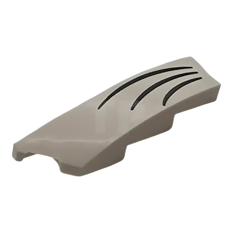 LEGO&reg; 6587060 - 5415pb007 - Wedge 4 x 1 Left with 3 Dark Bluish Gray Curved Lines Pattern