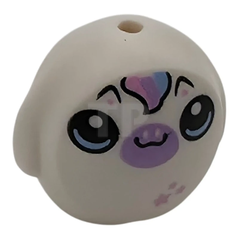 LEGO&reg; 6330pb10 - 6543142 - Minifigure, Utensil Pillow Plush Toy with Unicorn with Lavender Muzzle, Bright Light Blue and Bright Pink Mane and Stars Pattern