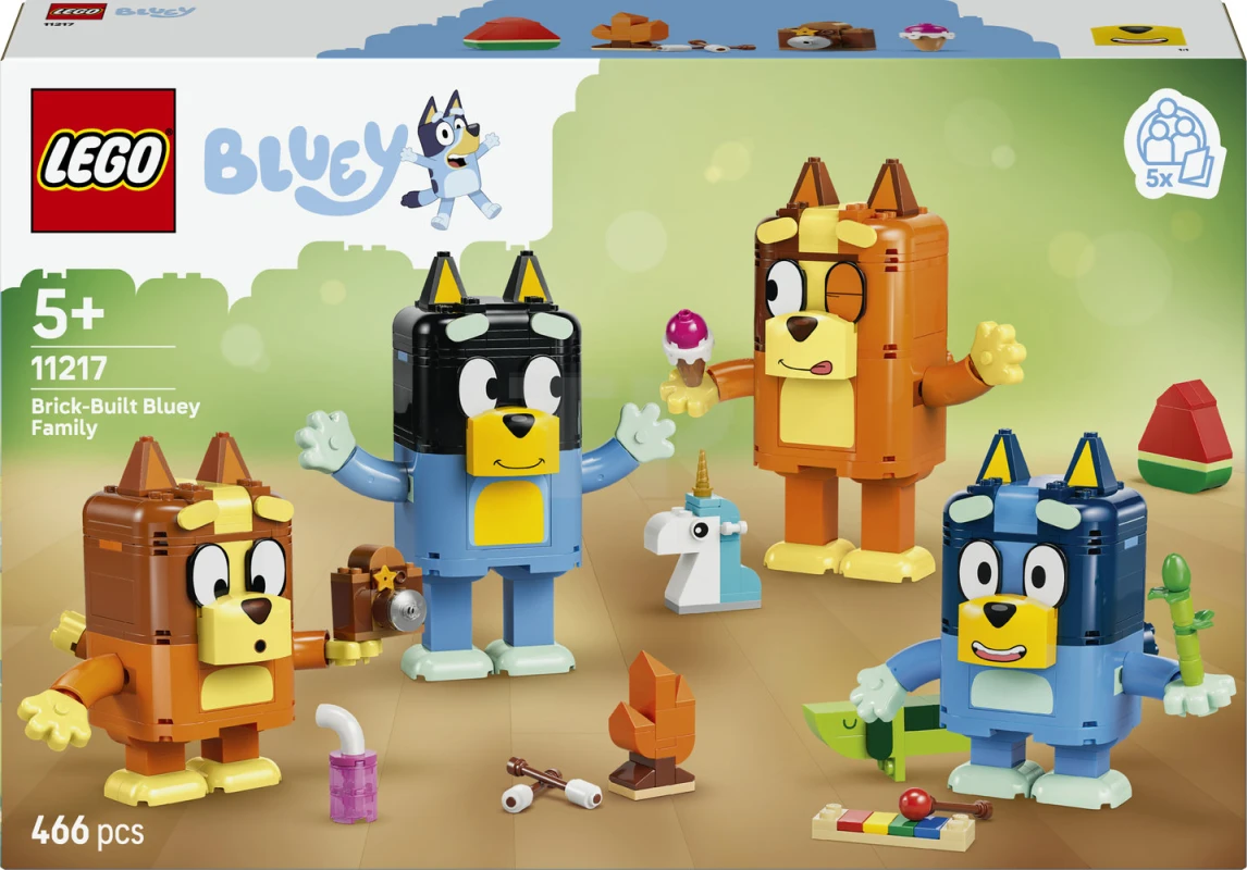 LEGO&reg; 11217 Brick-Built Bluey Family