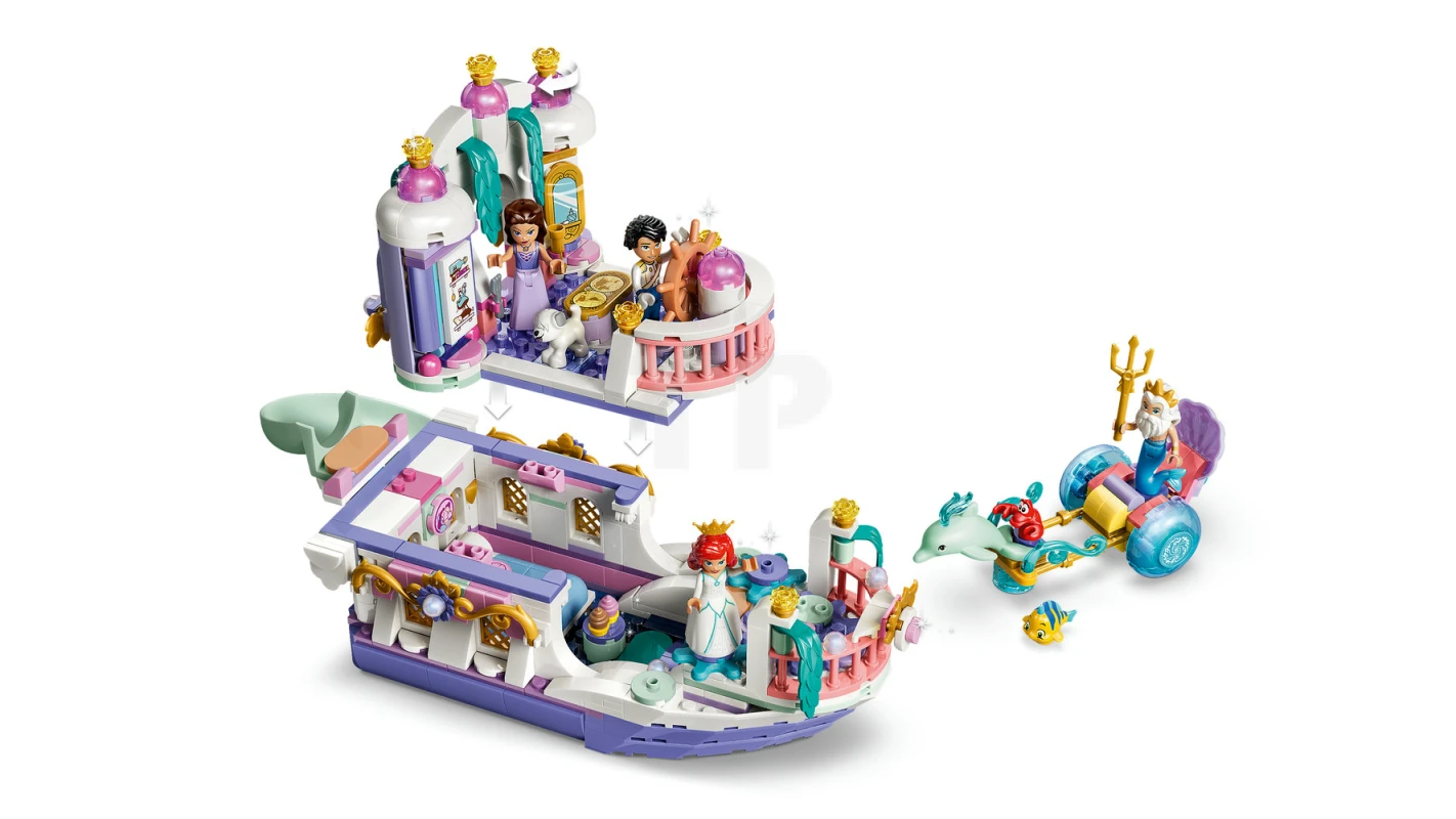 LEGO&reg; 43299 Ariel's Royal Wedding Boat