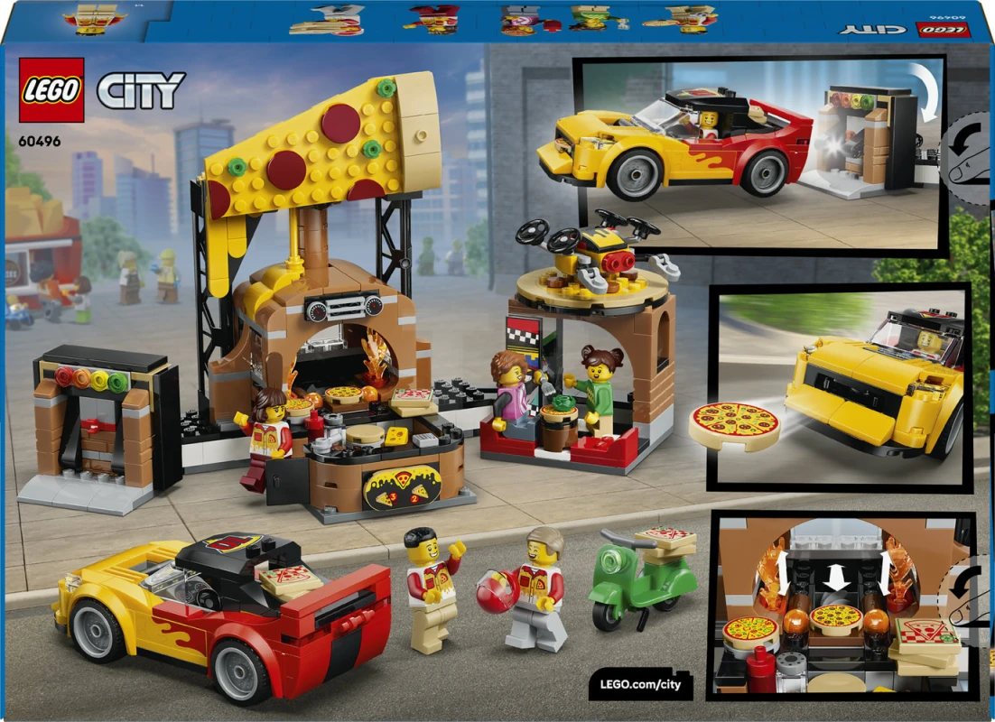 LEGO&reg; 60496 Pizza Delivery Experience with Vehicles